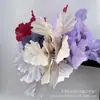 Flor artificial folha de bordo casamento flor falsa fileira de flores material de combinação pacote folha de bordo decoração de casa fábrica de flores de seda atacado