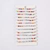 Pulsera de arcilla polimérica suave DIY de nuevo color transfronteriza retro de color mixto con cuentas juego de cuentas con letras amor pulsera de frutas