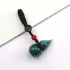 Pingente de Garrafa de Vidro para Óleo Essencial e Perfume em Formato de Cabaça, Ornamento de Chaveiro de Incenso para Bênção e Prosperidade Atacado