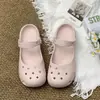 Tamancos de Ballet Estampados de Leopardo Mais Vendidos na Fronteira para Mulheres, Sandálias de Solado Grosso, Chinelos para Uso Externo, Calçados de Praia, Sandálias de Alta Qualidade