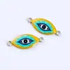2022 Accesorios explosivos de joyería de Amazon Ojos impresos para manualidades Accesorios de joyería con baño de metal al por mayor Comercio exterior