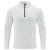 Camiseta de Manga Larga para Exteriores de Otoño para Hombre Elástica Transpirable de Secado Rápido Deportiva Casual Media Cremallera Superior Sudadera Deportiva para Hombre