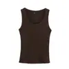 Camiseta sin mangas acanalada elegante y a la moda para mujer, estilo europeo y americano transfronterizo, nueva 2026, venta al por mayor 3253301