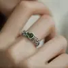 Nuevo anillo de calabaza con patrón de nube estilo chino para mujer, diseño de nicho de lujo ligero, encanto vintage, anillo abierto ajustable exquisito