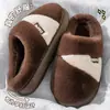 Pantuflas de algodón para mujer para otoño e invierno 2026, nuevas pantuflas cálidas de felpa con suela gruesa antideslizante para interiores en casa para mujer