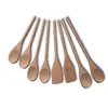 Conjunto de colher e pá de madeira para cozinhar Pá de faia Conjunto de 8 peças de utensílios de cozinha perfeito para panelas antiaderentes e utensílios de cozinha