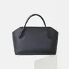 Bolso de Mano de Cuero de Vaca de Capa Superior Estilo TR 2026, Bolso de Viaje de Alta Gama Vintage, Bolso Tote Simple y Versátil