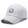 Boné de Bico de Pato com Expressão Sorridente Desenho Animado Fofo Simples para Lazer ao Ar Livre Esportes Chapéu de Sol Moda Colorido Boné de Baseball