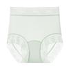 Bragas de Seda de Hielo para Mujer con Camelia de Ácido Poliláctico de Cintura Alta, Braguitas Finas y Transpirables con Encaje Color Nude para Levantar la Cadera