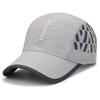 Verão fino chapéu feminino beisebol boné de secagem rápida pico gorro leve respirável Homens esportes ao ar livre carta chapéu moda