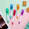 Caneta Esferográfica Multifuncional Luminosa com Lâmpada LED Criativa Fofa de Novidade da Coreia Material Escolar para Estudante Venda por Atacado