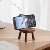 Soporte de Escritorio para Teléfono Móvil Creativo Lindo Personalizado para Ver Video en Vivo Universal de Madera Perezoso para Teléfono Móvil Apple Huawei