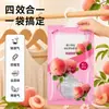 Bolsa Deshumidificadora con Fragancia a Durazno Rosa, Antimoho, Resistente a la Humedad, Deshumidificante y Absorbente de Agua, Bolsa Deshumidificadora Colgable Desecante para Uso en Interiores en el Hogar