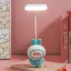 Lámpara de mesa de conejo linda recargable de dibujos animados LED luz de noche simple lámpara de mesita de noche de dormitorio regalo de empresa Pinduoduo