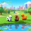 Nuevo Lindo Juguete de Peluche de Pato de Tenis y Fútbol Accesorios Decorativos DIY para Paisajismo de Jardín Pequeños Adornos