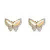 Pendientes de Mariposa Ojo de Gato Elegantes Super Hada con Aguja de Plata 925 Nuevos Explosiones 2024 Aretes de Personalidad de Nicho Pendientes Exagerados
