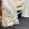 2026 Nueva Serie Blanca Accesorios de Flores para Bodas Juego de Decoración de Boda Materiales de Flores Color Claro Blanco Roto Arreglo Floral Artificial para Bodas