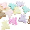 Colgante de resina de oso de color macarrón, directo de fábrica, pulsera, llavero, accesorios de bricolaje, venta al por mayor