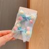 Pinzas para el Cabello de Colores Caramelo, Accesorios para el Cabello Coloridos Estilo Sirena para Niñas, Brillantes Lazos de Bola de Malla para Niños, Regalo para el Día del Niño