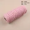 Corda de Algodão Trançada Vintage Feita à Mão de 3mm Corda de Algodão DIY Tapeçaria Corda de Fio de Algodão Grosso Acessórios de Amarração Lote de 100m Crochê