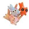 Rain Genie Estilo Nuevo Japonés y Coreano Cyber Rojo Animal de Dibujos Animados Gatito Zorro Pinza para Flequillo Niña Linda Combinable Pasador para el Cabello