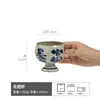 Taza de Cerámica para Uso Doméstico, Taza Pintada a Mano con Color Bajo Esmalte, Taza Alta Estilo Japonés, Taza de Café de Cerámica Rústica Sostenida a Mano, Taza de Porcelana