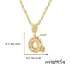 Nuevo colgante de letra inglesa con circonita incrustada, collar de moda, joyería de diseño de nicho ins europeo y americano, venta al por mayor