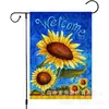 Amazon Venta Caliente Transfronteriza Flores de Primavera y Verano Bandera de Bienvenida para Jardín Ventas Directas de Fábrica Venta al por Mayor Bandera Personalizada para Jardín