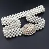 Cinturón decorativo para mujer versión coreana de Joker cadena de cintura de perlas con diamantes de imitación cadena de cintura elástica de verano para mujer venta al por mayor directa de fábrica