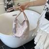 Bolsa Balde Estilo Chinês Artístico para Mulheres 2025 Nova Moda Bolsa Feminina Estampada Bolsa de Ombro Tendência