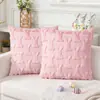 Funda de Almohada Conejo de Pascua Transfronteriza Acolchada Tridimensional Rellena Cojín Vacacional Sala de Estar Sofá Cojín Funda de Almohada Lumbar