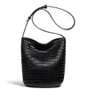 2026 Verão Nova Bolsa Feminina Bolsa de Palha Trançada Estilo Balde Grande Capacidade Bolsa de Praia para Férias Bolsa de Ombro Bolsa Transversal