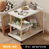 Mesa de centro moderna y minimalista para uso doméstico, adecuada para salas de estar, con múltiples niveles, diseñada para colocarse junto a un sofá y con un estante de almacenamiento creativo y multifuncional, ideal para apartamentos pequeños