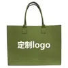 Nova Bolsa de Feltro com Logo Personalizável, Bolsa para Evento Corporativo e Presente de Feriado, Bolsa de Mão de Feltro para o Dia a Dia com Grande Capacidade