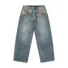 Yidao Vintage 2026 Primavera Nuevos Jeans de Camuflaje Patchwork Lavados de Moda Sueltos Cómodos Versátiles Pantalones Largos para Hombre
