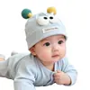 Touca de bebê para primavera e outono, estilo fino, protege a moleira, adequada para meninos e meninas, fofa para recém-nascidos e bebês