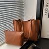 Bolso Tote de Hombro Casual Versátil Vintage Grande Capacidad para Mujer 2025 Nuevo de Moda Tendencia Simple
