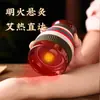 Olla de moxibustión de mano, caja de moxibustión de arcilla púrpura cerámica, palillos de moxa para uso doméstico, moxibustión portátil, equipo de moxibustión y gua sha al por mayor