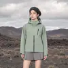 Jaqueta Feminina de Camada Única Banana Oxygen com Fivela Magnética e Zíper à Prova de Vento e Água para Viagem Sichuan-Tibete Roupa de Montanhismo Jaqueta Corta-vento Masculina