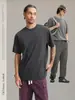 Ropa para Hombre Jie Zhan Lujo Ligero Old Money Camiseta de Doble Cara 2026 Nueva Llegada Primavera/Verano Color Sólido Simple Básica Versátil Manga Corta Personalizable