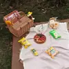 Manta de picnic, estilo francés, diseño artístico, adecuada para acampar al aire libre, engrosada, blanca, alfombra de camping al aire libre, mantel de picnic, venta al por mayor