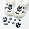 Buraco sapatos acessórios de alta qualidade ervilhas sapatos sapatos flor decorativo fivela diy acessórios jóias chinelos fivela removível sapato fivela