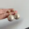 Pendientes de Flor de Perla de Alta Gama Aguja de Plata Moda Retro Lujo Ligero Francés Elegante Elegante Pendientes de Celebridad de Internet para Mujer