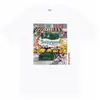 Camiseta Unisex de Manga Corta Supreme Trendy Streetwear Milán Algodón Puro Peso Pesado Clásica Suelta Versátil con Letras