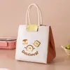 Bolsa Térmica Bonita para Llevar, Bolsa de Almuerzo Portátil, Gran Capacidad, Bolsa Portátil para Desayuno para Estudiantes y Trabajadores de Oficina, Bolsa para Snacks para Transportar Comidas