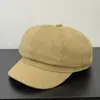 Sombrero Octagonal de Estrella Completa con Pedrería Estilo Coreano de Alta Calidad Boina para Otoño Invierno Sombrero de Pintor Sencillo de Moda para Mujer Ropa Cálida