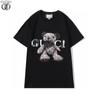 Venta al por mayor de comercio exterior nuevo estilo de primavera G hogar nuevo estilo de vuelta a casa Nombre conjunto estampado cuello redondo manga corta camiseta de algodón para mujer moderna para hombre y mujer mismo estilo