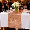 Camino de Mesa de Lentejuelas Estilo Nórdico de Lujo Ligero Dorado Plateado Mantel Brillante Toalla de Mesa para Boda Fiesta Decoración de Escena Venta al por Mayor