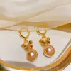 [Colección Perla] Pendientes Versátiles de Moda Exquisitos y de Alta Gama Chapados en Oro para el Día a Día, Pendientes de Alta Gama y Elegantes
