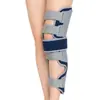 Rodillera transpirable gris, soporte de fijación para extremidades inferiores ajustable, fijador de tibia y peroné, rodillera de fijación para la articulación de la rodilla